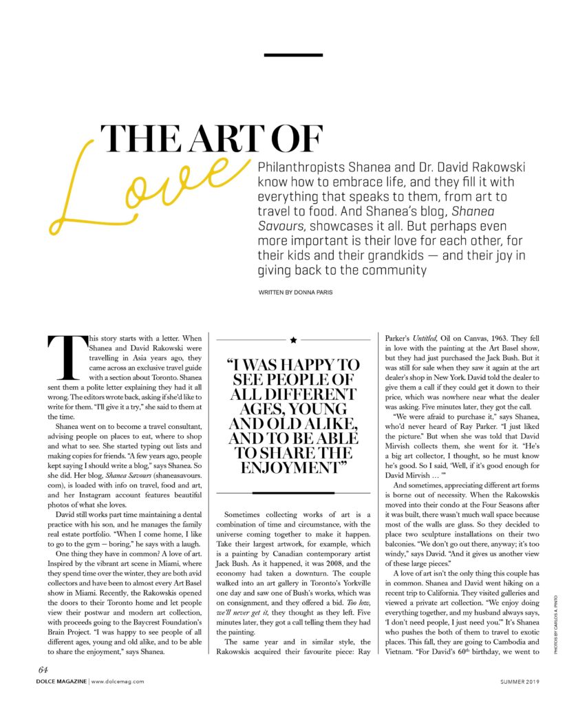 Interview with Dolce Luxury Magazine – THE ART OF LOVE – SHANEA AND DR ...