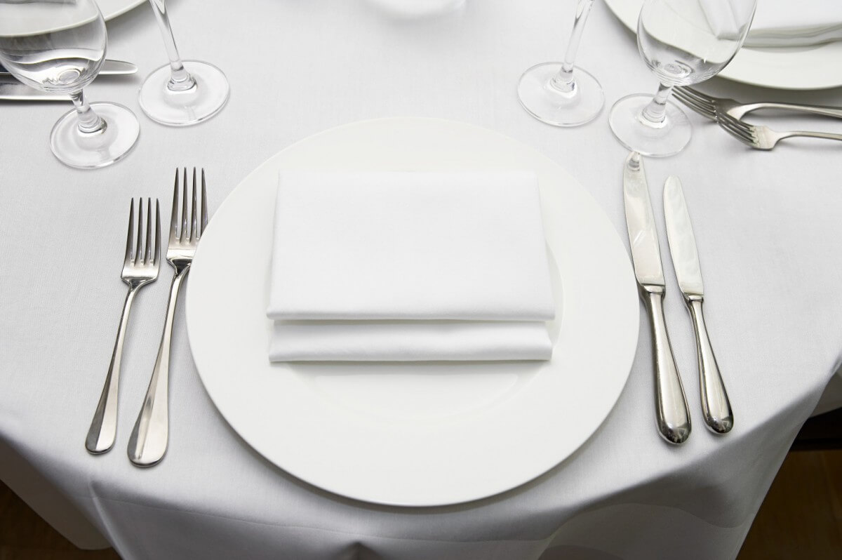 fancy restaurant tables